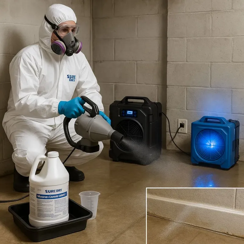Sanitization and Odor Removal process in Appomattox, VA